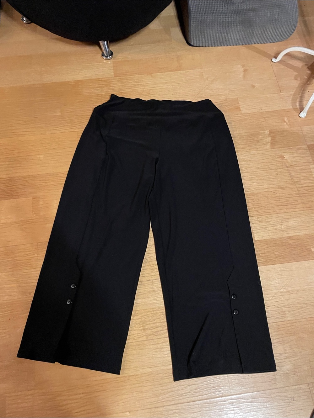 Black Wide Leg Women's Pants